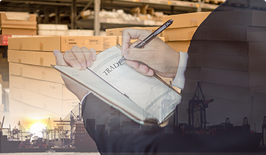 貨物到港，海關(guān)方形